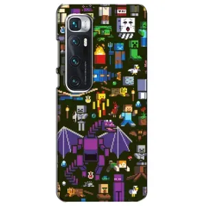 Чехол Майнкрафт на Xiaomi Mi 10 Ultra (AlphaPrint) Minecraft (Коллаж Майнкрафт)