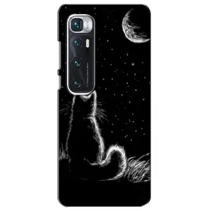 Чохол з принтом для Xiaomi Mi 10 Ultra (AlphaPrint) Модні коти (Котик і місяць)