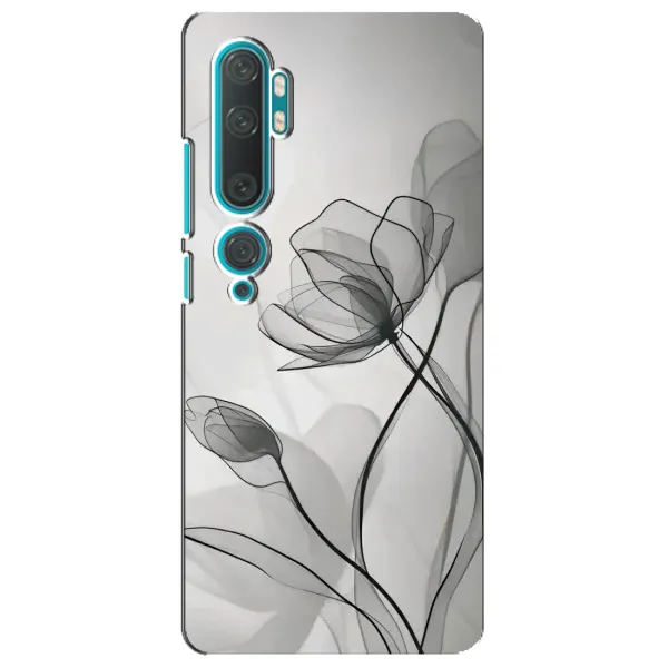 Чохол з принтом «Чорні квіти» для Xiaomi Mi 10 Чохол з принтом «Чорні квіти» для Xiaomi Mi 10