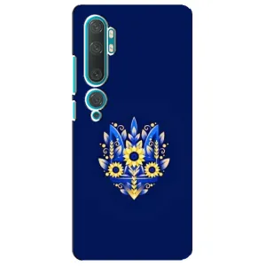Чохли для Xiaomi Mi 10 Укр. Символіка (AlphaPrint) (Квітковий Герб)