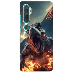 Чохол з картинкою 'Хижаки' для Xiaomi Mi 10 (Вогняний динозавр)
