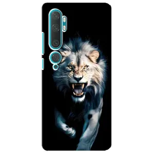 Чохол з картинкою 'Хижаки' для Xiaomi Mi 10 (Лев у темряві)