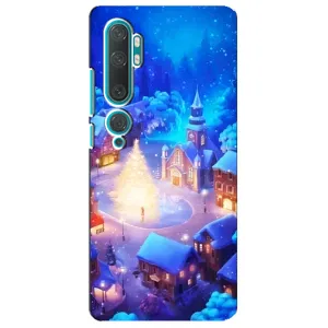 Різдвяні Чохли для Xiaomi Mi 10 (VPrint) (Різдвяне місто)