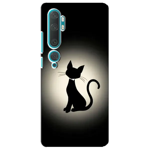 Чохол з принтом «Силует котика» для Xiaomi Mi 10