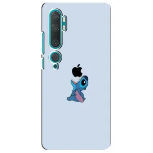 Чехол с принтом Стич на Xiaomi Mi 10 (Stitch apple)