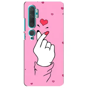 Чохол з принтом для Xiaomi Mi 10 (AlphaPrint - Знак сердечка)
