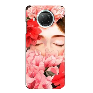 Чехлы (ART) Цветы на Xiaomi Mi 10i (VPrint) (Глаза в цветах)