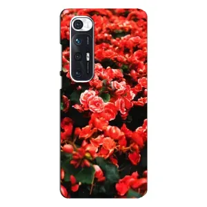 Чехлы с Цветами для Xiaomi Mi 10s (VPrint) (Цветы красные)