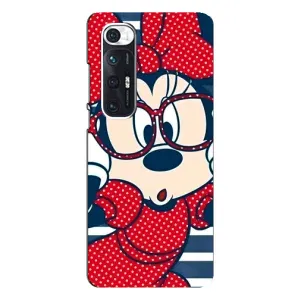 Эксклюзивный чехол для Xiaomi Mi 10s (AlphaPrint - Мультяшные) (Маус в очках)