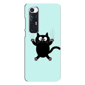 Чохол з принтом для Xiaomi Mi 10s (AlphaPrint) Модні коти (Падаючий кіт)