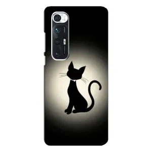 Чохол з принтом для Xiaomi Mi 10s (AlphaPrint) Модні коти (Силует котика)