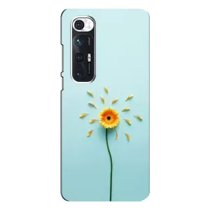 Чехлы с Цветами для Xiaomi Mi 10s (VPrint) (Желтый цветок)