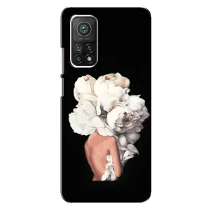 Чехлы (ART) Цветы на Xiaomi Mi 10T Pro (VPrint) (Белые цветы)