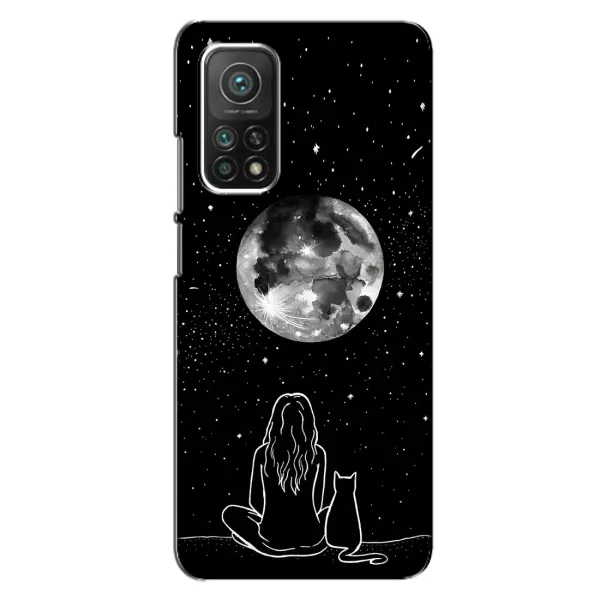 Чехол с принтом «Девушка с котом» для Xiaomi Mi 10T Pro