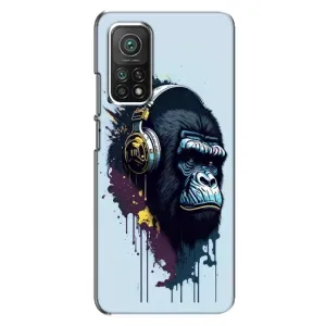 Чохол з Мавпами Xiaomi Mi 10T Pro - (AlphaPrint) (Горила в навушниках)
