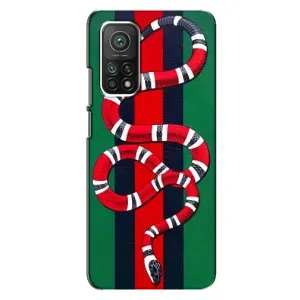 Чехлы ГУЧЧИ для Ксяоми Ми 10т Про (AlphaPrint) (Gucci змия)