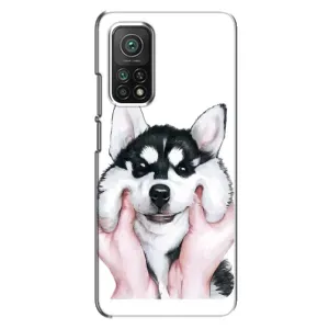 Чохол з Хаскі Xiaomi Mi 10T Pro - (AlphaPrint) (Хаскі улибака)