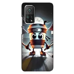 Чехол с мемом Тралалело тралала на Xiaomi Mi 10T Pro (Капучино асасино)