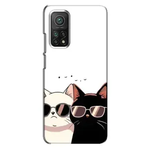 Чехол с рисунком кот на Xiaomi Mi 10T Pro (Коты в очках)
