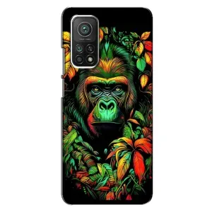 Чохол з Мавпами Xiaomi Mi 10T Pro - (AlphaPrint) (Мавпа в квітах)