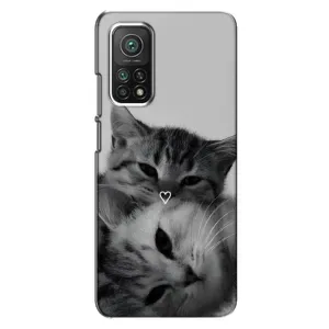 Чехол с рисунком кот на Xiaomi Mi 10T Pro (Пара котов)