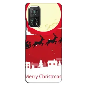 Різдвяні Чохли для Xiaomi Mi 10T Pro (VPrint) (Санта з оленями)