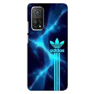 Чехлы Адидас для Xiaomi Mi 10T Pro (AlphaPrint) (Синий Адидас)