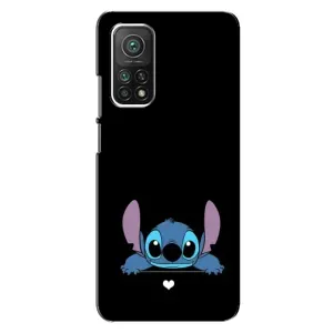 Чехол с принтом Стич на Xiaomi Mi 10T Pro (Стич на черном)