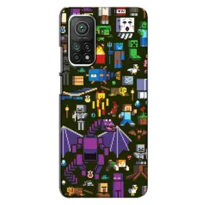 Чохол Майнкрафт на Xiaomi Mi 10T (AlphaPrint) Minecraft (Колаж Майнкрафт)