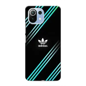Чехлы Адидас для Xiaomi Mi 11 Lite (AlphaPrint) (Адидас с полосами)