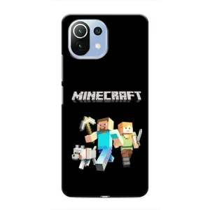 Чохол Майнкрафт на Xiaomi Mi 11 Lite (AlphaPrint) Minecraft (герої Minecraft)