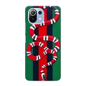 Чехлы ГУЧЧИ для Сяоми Ми 11 Лайт (AlphaPrint) (Gucci змия)