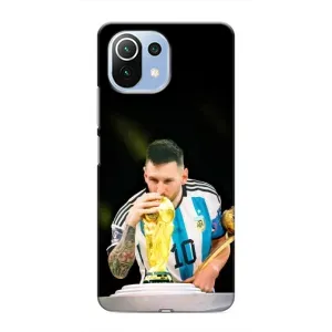 Чехлы для Xiaomi Mi 11 Lite (Leo чемпион) (AlphaPrint) (Кубок Месси)
