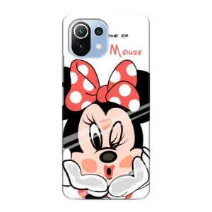 Эксклюзивный чехол для Xiaomi Mi 11 Lite (AlphaPrint - Мультяшные) (Маус Минни)
