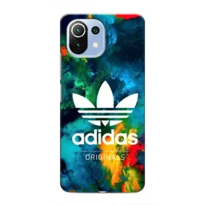 Чехлы Адидас для Xiaomi Mi 11 Lite (AlphaPrint) (Яркий Адидас)
