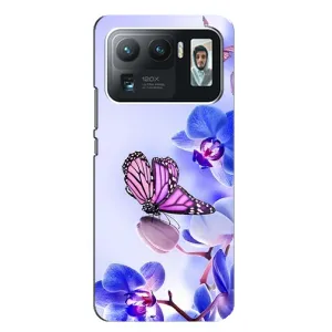 Чехлы с Цветами для Xiaomi Mi 11 Ultra (VPrint) (Бабочка на цветочке)