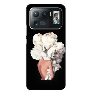 Чехлы (ART) Цветы на Xiaomi Mi 11 Ultra (VPrint) (Белые цветы)