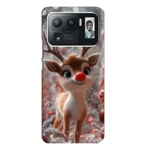 Яркий чехол для Xiaomi Mi 11 Ultra с Зимними Оленятами