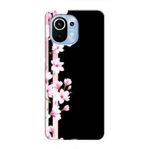 Чохол для Сяомі Мі 11 - з принтом (Дизайнерські) (AlphaPrint) (Квіточки)