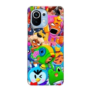 Чехол с принтом «герои Бравл Старс» для Xiaomi Mi 11