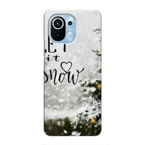 Новорічні, Святкові Чохли для Xiaomi Mi 11 - 2024 год (Let it snow)