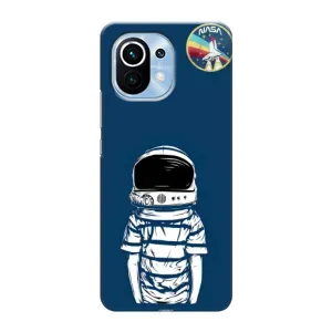 Чехол NASA для Xiaomi Mi 11 (AlphaPrint) (Мальчик в шлеме)