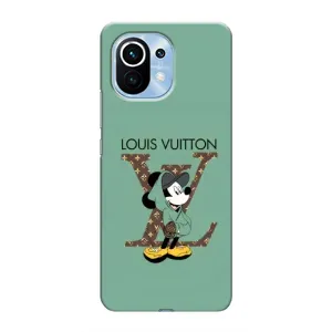 Чехлы Луи Витон для Xiaomi Mi 11 (AlphaPrint - LOUIS VUITTON) (Микки Маус LV)