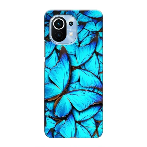 Чохол з принтом «Сині метелики» для Xiaomi Mi 11