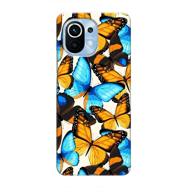 Чохол з принтом «Яскраві метелики» для Xiaomi Mi 11