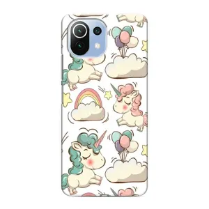 Чохол для Ксяомі Мі 11і - (Єдинорожки - Новинки) (AlphaPrint) (Єдиноріжки)