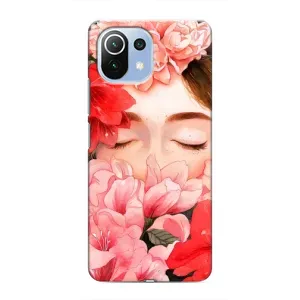 Чехлы (ART) Цветы на Xiaomi Mi 11i (VPrint) (Глаза в цветах)