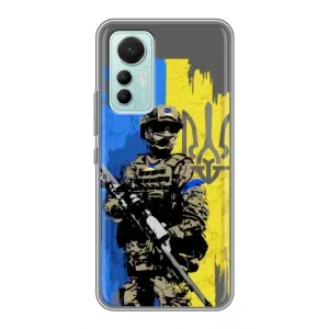 Чехлы с картинкой ЗСУ для Xiaomi Mi 12 Lite (AlphaPrint) (АРТ солдат)