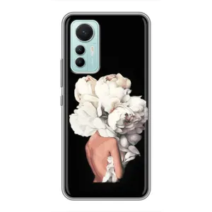 Чехлы (ART) Цветы на Xiaomi Mi 12 Lite (VPrint) (Белые цветы)