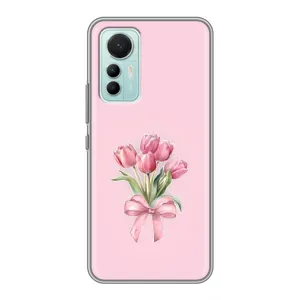 Чохол з розовим принтом для Xiaomi Mi 12 Lite (Букет квітів)